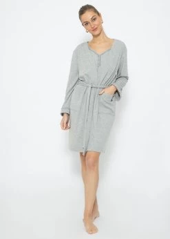 Nachthemd - Grau Melange -Sassyclassy 0142 15 12 2023 Lea Juliette1916 CR3