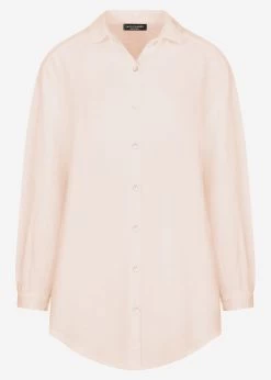 Musselin Bluse Oversize, Hellbeige 19 Musselin Bluse Oversize, Hellbeige -Sassyclassy 0209B3421 Bust