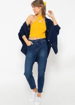 Halterneck Strick Top, Gelb 16 Halterneck Strick Top, Gelb -Sassyclassy 16 02 2024 Lea4799 CR2