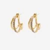 Triple Ohrringe Mit Funkelnden Steinchen, Gold -Sassyclassy Kopie von SassyClassy triple ohrringe mit funkelnden steinchen gold S3208AO1443ehw8nNxhuAzgN