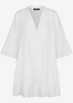 Musselin Kleid, Weiß -Sassyclassy S2206B3973 Bust