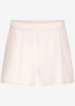 Musselin Shorts, Hellbeige -Sassyclassy S2206B4802 Bust