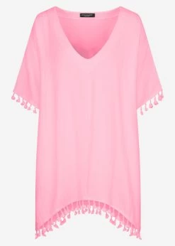 Musselin Tunika Mit Tassels, Babyrosa 19 Musselin Tunika Mit Tassels, Babyrosa -Sassyclassy S3202B5443 Bust