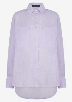 Oversize Plumetis Bluse, Flieder 17 Oversize Plumetis Bluse, Flieder -Sassyclassy S3203B5658 Bust