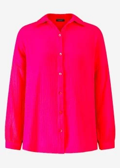 Musselin Bluse Im Regular Fit - Himbeerrot 21 Musselin Bluse Im Regular Fit - Himbeerrot -Sassyclassy S3204B5873 Bust