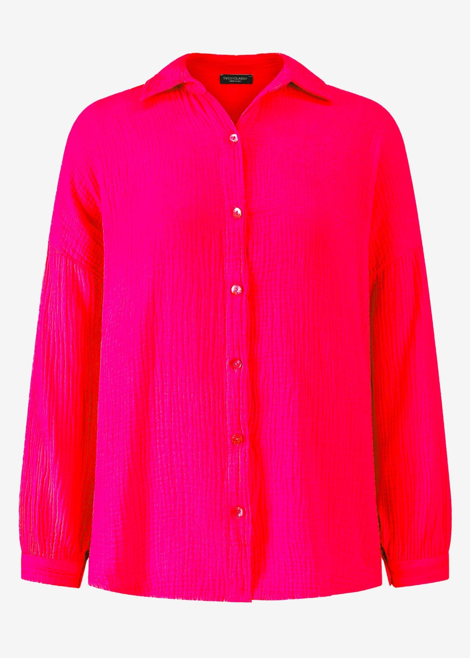 Musselin Bluse Im Regular Fit - Himbeerrot 12 Musselin Bluse Im Regular Fit - Himbeerrot – Bild 10