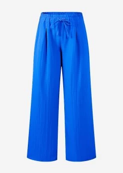 Schimmernde Lässige Viskose Hose, Royalblau -Sassyclassy S3205B5922 bust