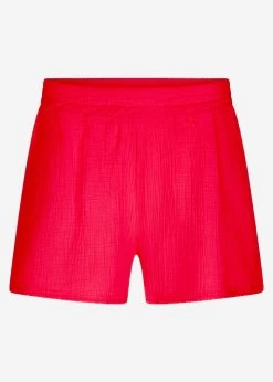 Musselin Shorts, Himbeerrot -Sassyclassy S3206B5947 Bust