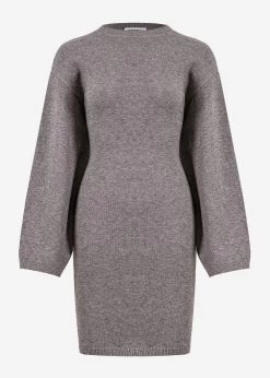 Oversize Kleid In Strick - Grau 21 Oversize Kleid In Strick - Grau -Sassyclassy S3206B5991 bustC37GPdBDJnl7c