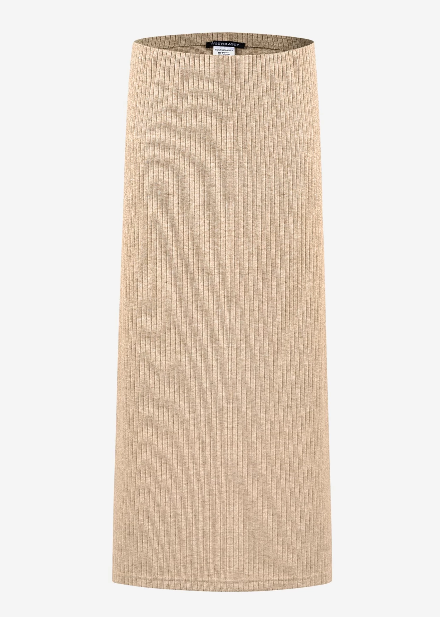 Gerippter Rock In Midi-Länge - Hellbeige 10 Gerippter Rock In Midi-Länge - Hellbeige – Bild 8