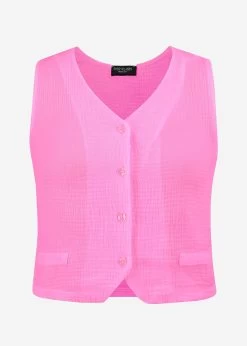 Musselin Anzugweste, Pink -Sassyclassy S3207B6047 Bust