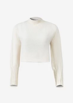 Lässiger Crop Pullover - Offwhite -Sassyclassy S3209P6304 bustVXrhHxE21SBoH