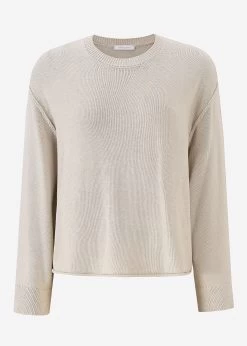 Oversize Pullover Mit Weiten Ärmeln - Beige -Sassyclassy S3211P6709 bust