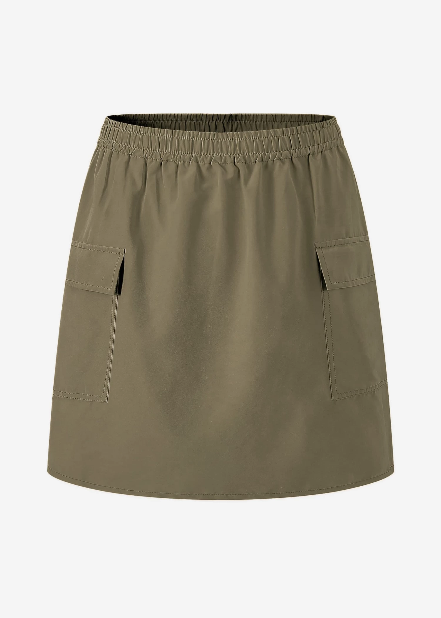 Rock Mit Aufgesetzten Taschen - Khaki 9 Rock Mit Aufgesetzten Taschen - Khaki – Bild 7