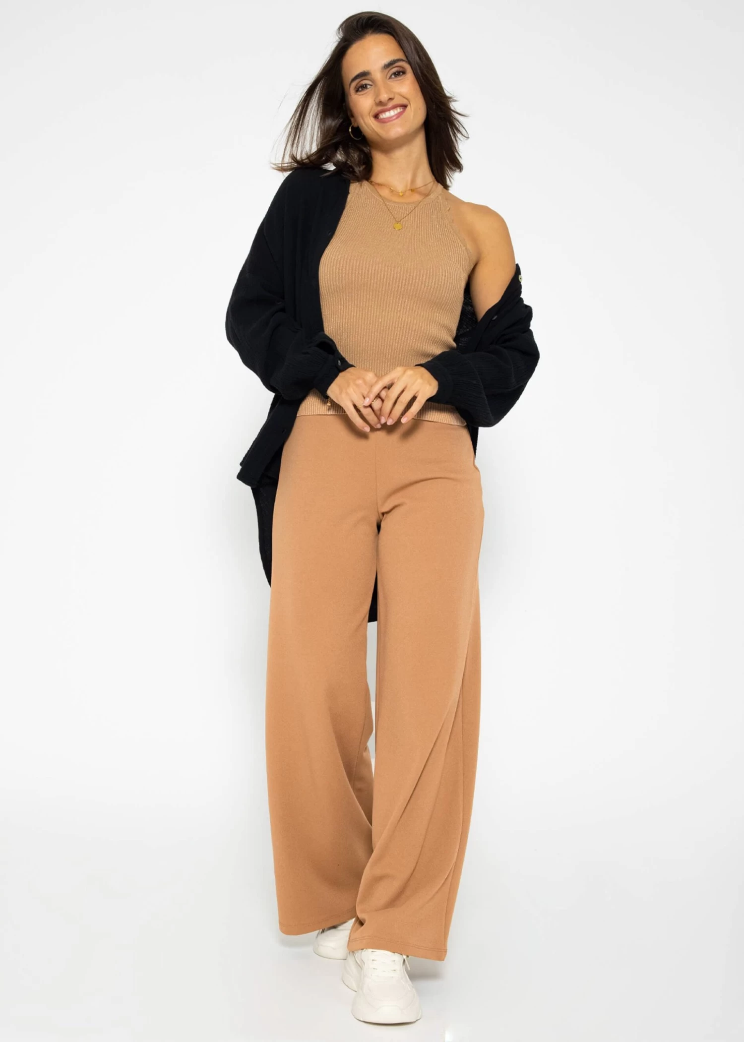 Lurex Stricktop - Camel 4 Lurex Stricktop - Camel – Bild 2