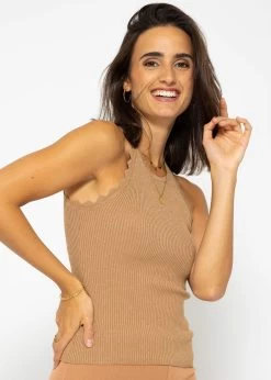Lurex Stricktop - Camel 15 Lurex Stricktop - Camel -Sassyclassy SASSYCLASSY Lurex stricktop camel S3207T6147 5