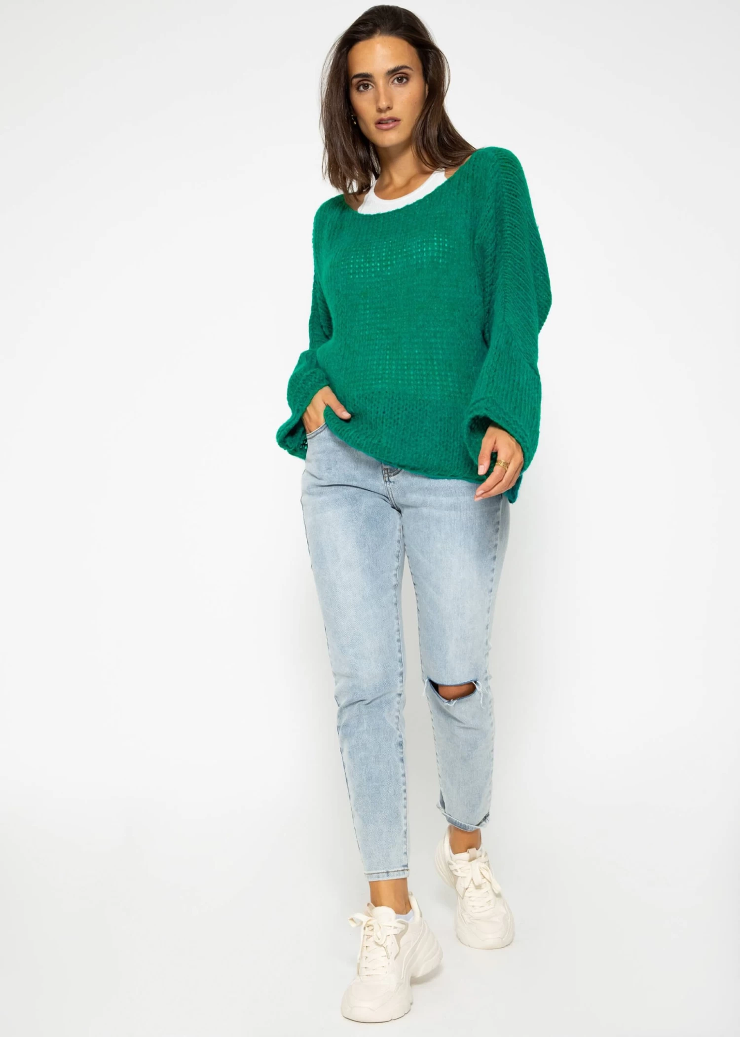 Oversize Pullover - Grün 4 Oversize Pullover - Grün – Bild 2