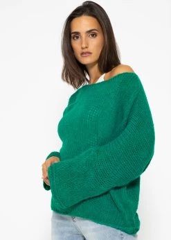 Oversize Pullover - Grün