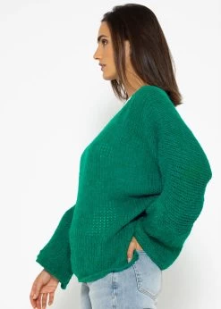 Oversize Pullover - Grün 16 Oversize Pullover - Grün -Sassyclassy SASSYCLASSY oversize Pullover grun S3208P6176 5