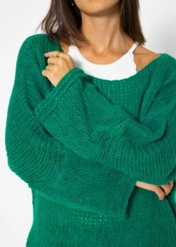 Oversize Pullover - Grün 20 Oversize Pullover - Grün -Sassyclassy SASSYCLASSY oversize Pullover grun S3208P6176 9
