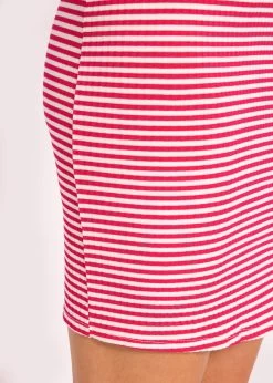 Gestreifter Rip-Jersey Rock, Pink-weiß -Sassyclassy SASSYCLASSY gestreifter rip jersey rock pink weiss S3205B5916 8