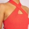 Halterneck Strick Top, Koralle -Sassyclassy SASSYCLASSY halterneck strick top koralle S3204B5796 6c4DWs5gvHRW42