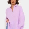 Musselin Bluse Oversize, Kurz, Flieder -Sassyclassy SassyClassy Musselin Bluse oversize kurz flieder S1204B3943 4RaK3fb4oT2SwC
