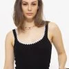 Strick Top Mit Bordüre, Schwarz -Sassyclassy SassyClassy Strick Top mit Bordure schwarz S3203B5782 5