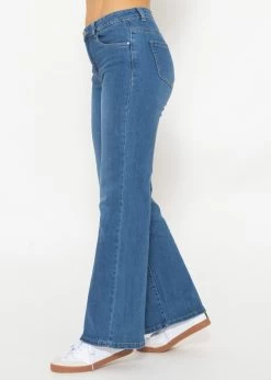 Ausgestellte Jeans - Mittelblau -Sassyclassy SassyClassy ausgestellte jeans mittelblau S4203D6824 7