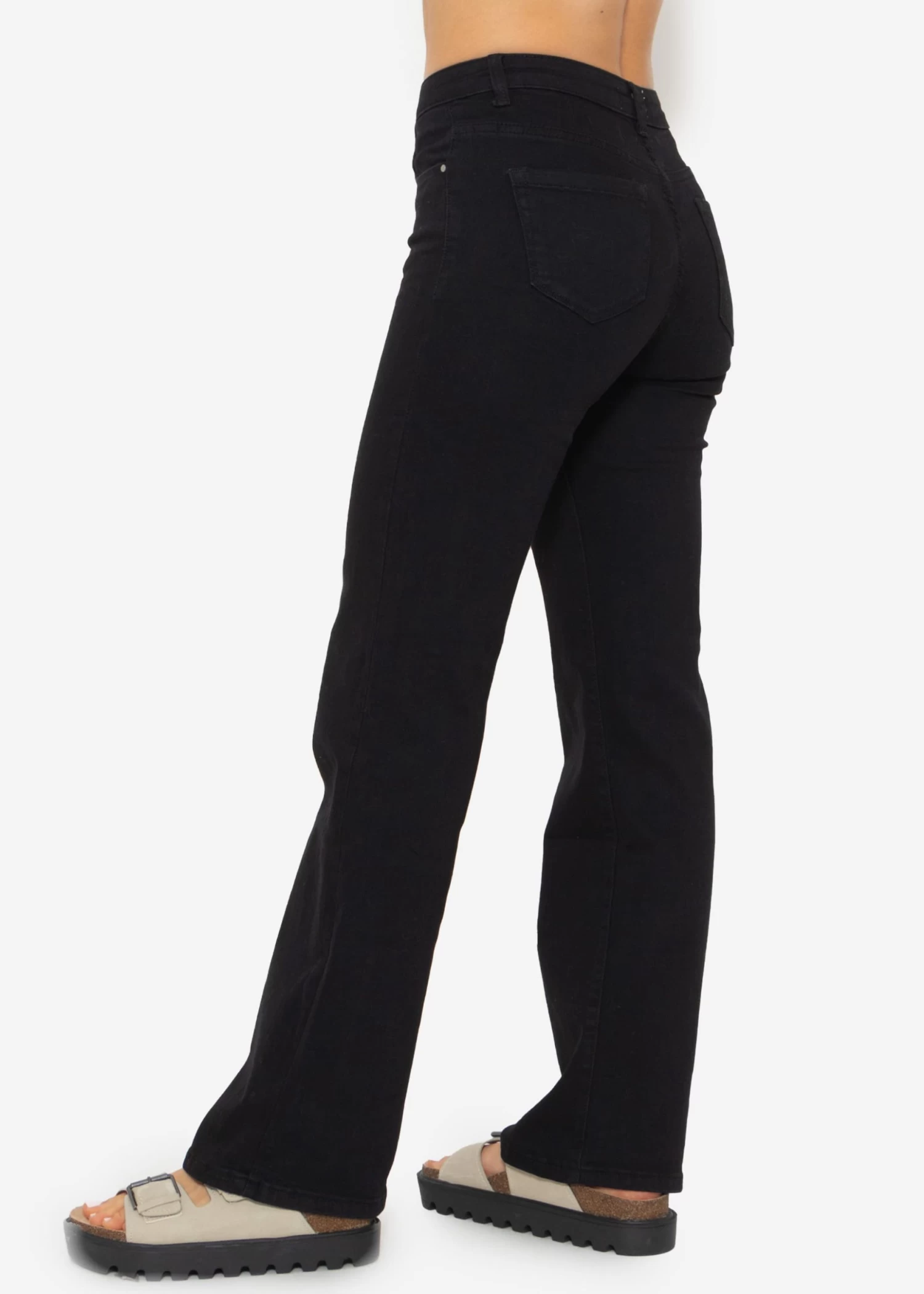 Ausgestellte Jeans - Schwarz 4 Ausgestellte Jeans - Schwarz – Bild 2