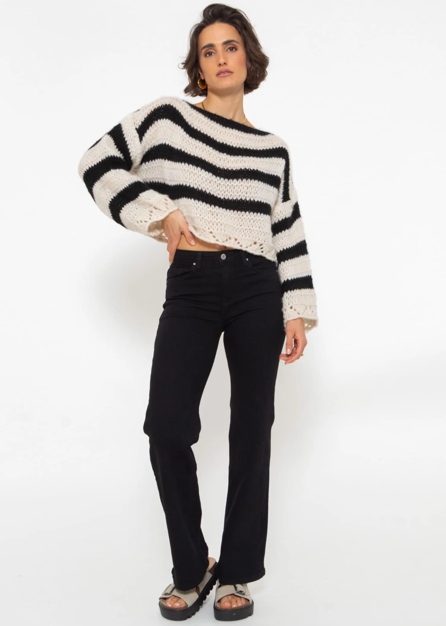 Ausgestellte Jeans - Schwarz 5 Ausgestellte Jeans - Schwarz – Bild 3