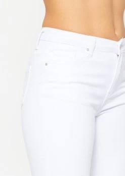 Ausgestellte Jeans - Weiß 15 Ausgestellte Jeans - Weiß -Sassyclassy SassyClassy ausgestellte jeans weiss S4203D6822 1