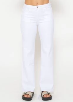 Ausgestellte Jeans - Weiß 14 Ausgestellte Jeans - Weiß -Sassyclassy SassyClassy ausgestellte jeans weiss S4203D6822 5 1