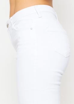 Ausgestellte Jeans - Weiß 17 Ausgestellte Jeans - Weiß -Sassyclassy SassyClassy ausgestellte jeans weiss S4203D6822 5