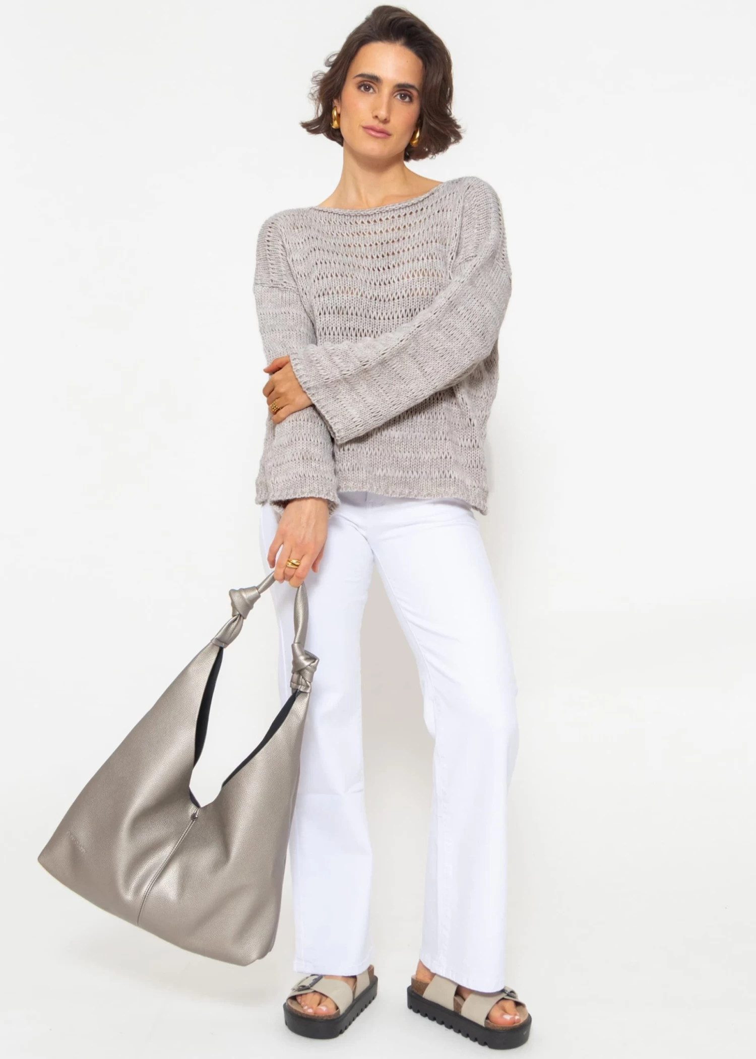 Ausgestellte Jeans - Weiß 4 Ausgestellte Jeans - Weiß – Bild 2