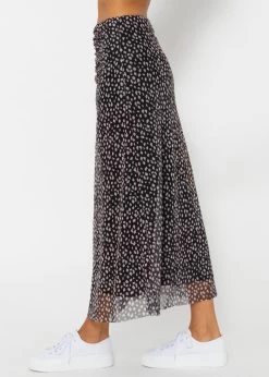 Ausgestellter Mesh-Rock Mit Print - Schwarz -Sassyclassy SassyClassy ausgestellter meche rock mit print schwarz S4202R6780 9