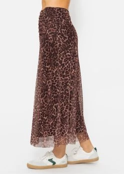 Ausgestellter Mesh-Rock Mit Leo-Print - Braun 13 Ausgestellter Mesh-Rock Mit Leo-Print - Braun -Sassyclassy SassyClassy ausgestellter mesh rock mit leo print braun S4203R6849 11