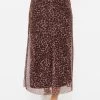 Ausgestellter Mesh-Rock Mit Leo-Print - Braun -Sassyclassy SassyClassy ausgestellter mesh rock mit leo print braun S4203R6849 2