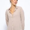 Bluse Mit Crinkle-Effekt - Beige 1 Bluse Mit Crinkle-Effekt - Beige -Sassyclassy SassyClassy bluse mit crinkle effekt beige S3210E6583 9