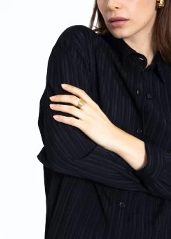 Bluse Mit Crinkle-Effekt - Schwarz -Sassyclassy SassyClassy bluse mit crinkle effekt schwarz S3210E6582 9