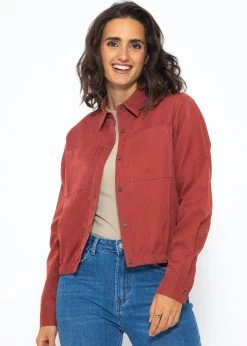 Blouson Mit Gummibund - Dunkelrot