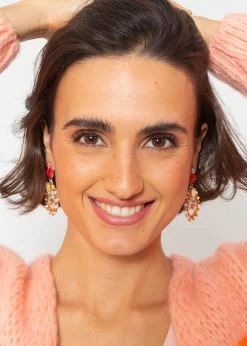 Ohrstecker, Gold, In Boho Style - Rot -Sassyclassy SassyClassy boho ohrstecker rot S4202AO9034 2ILcQSI8ioTMgU