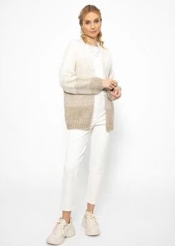 Cardigan Mit Degradé Effekt - Beige -Sassyclassy SassyClassy cardigan mit degrade effekt beige S3210C6613