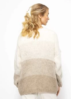 Cardigan Mit Degradé Effekt - Beige -Sassyclassy SassyClassy cardigan mit degrade effekt beige S3210C6613 3