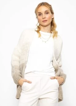 Cardigan Mit Degradé Effekt - Beige -Sassyclassy SassyClassy cardigan mit degrade effekt beige S3210C6613 6