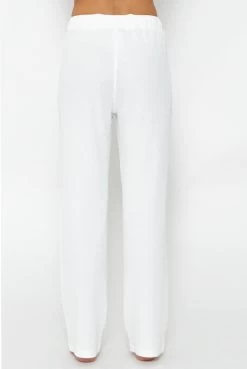 Casual Pants In Waffelpiqué - Offwhite -Sassyclassy SassyClassy casual pants in waffelpique offwhite S3207H6151 3XxFT9zeFPdcdH