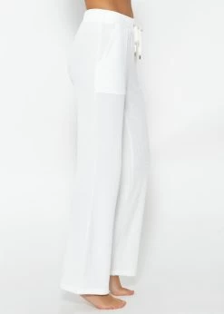 Casual Pants In Waffelpiqué - Offwhite -Sassyclassy SassyClassy casual pants in waffelpique offwhite S3207H6151 40kZU0gltZvFFQ