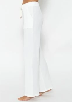 Casual Pants In Waffelpiqué - Offwhite -Sassyclassy SassyClassy casual pants in waffelpique offwhite S3207H6151 5yKdoUtALKY4lO