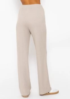 Casual Pants In Waffelpiqué - Taupe -Sassyclassy SassyClassy casual pants in waffelpique taupe S3209H6431 6SFVKkjVLKeqvv
