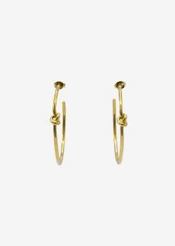 Creolen Mit Knoten - Gold 8 Creolen Mit Knoten - Gold -Sassyclassy SassyClassy creolen mit kugeln gold S3211AO6564 1 2